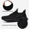 imageLamincoa Womens Running Sneakers Slip on Tennis Sneaker Lightweight Walking Shoes Casual Athletic Sneakers for Outdoor Gym Sports WorkoutBlack