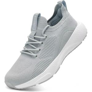imageLamincoa Womens Running Sneakers Slip on Tennis Sneaker Lightweight Walking Shoes Casual Athletic Sneakers for Outdoor Gym Sports WorkoutGrey