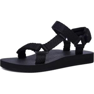 imageWomens Sandals Casual Summer Sandals for Women with Arch Support Yoga Mat Insole Lightweight Water Shoes OutdoorBlack