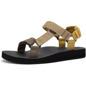 imageWomens Sandals Casual Summer Sandals for Women with Arch Support Yoga Mat Insole Lightweight Water Shoes OutdoorBrown