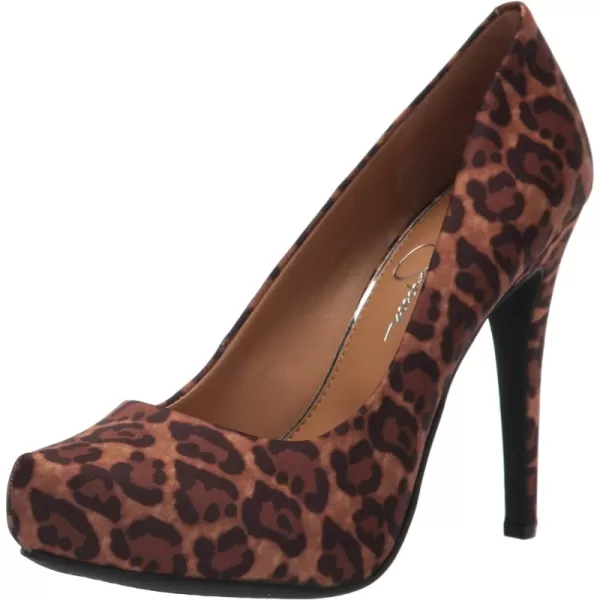 Natural Leopard Print Satin