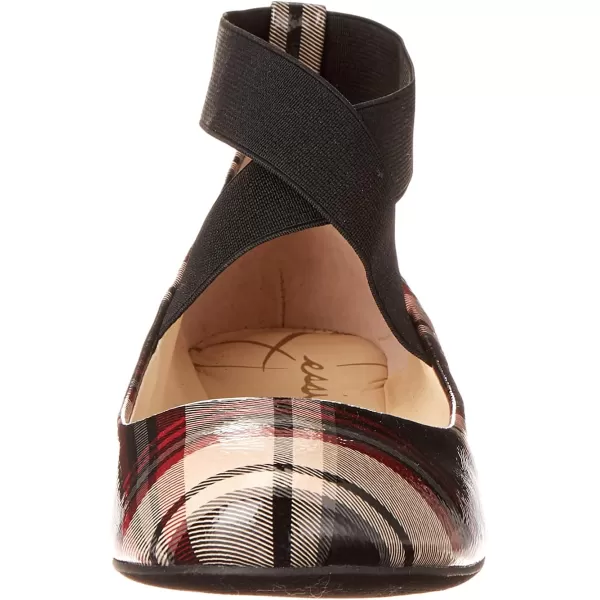 Jessica Simpson Mandayss Women's Pull-On Criss-Cross Ankle Ballet Flats Shoes
