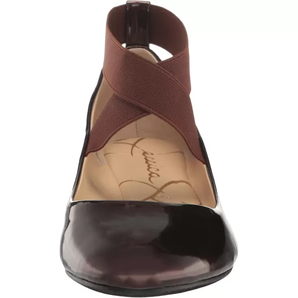 Jessica Simpson Mandayss Women's Pull-On Criss-Cross Ankle Ballet Flats Shoes