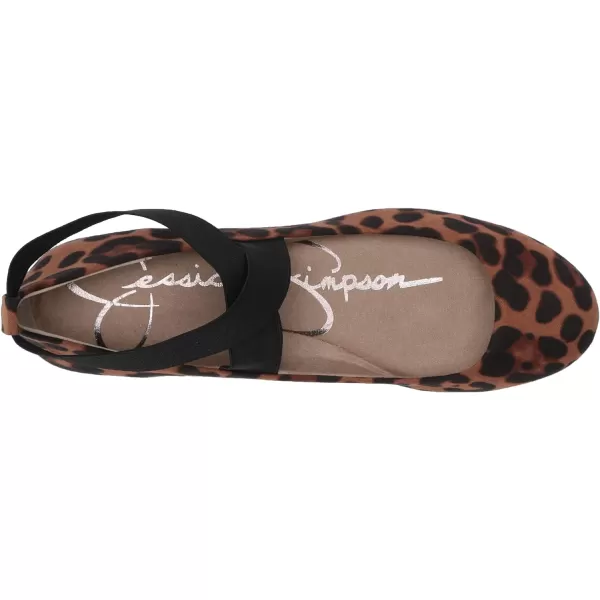 Jessica Simpson Mandayss Women's Pull-On Criss-Cross Ankle Ballet Flats Shoes