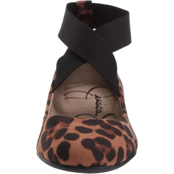 Jessica Simpson Mandayss Women's Pull-On Criss-Cross Ankle Ballet Flats Shoes