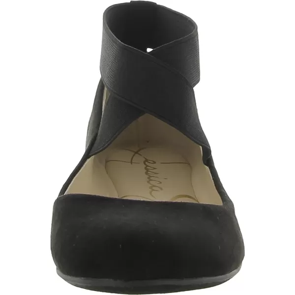 Jessica Simpson Mandayss Women's Pull-On Criss-Cross Ankle Ballet Flats Shoes
