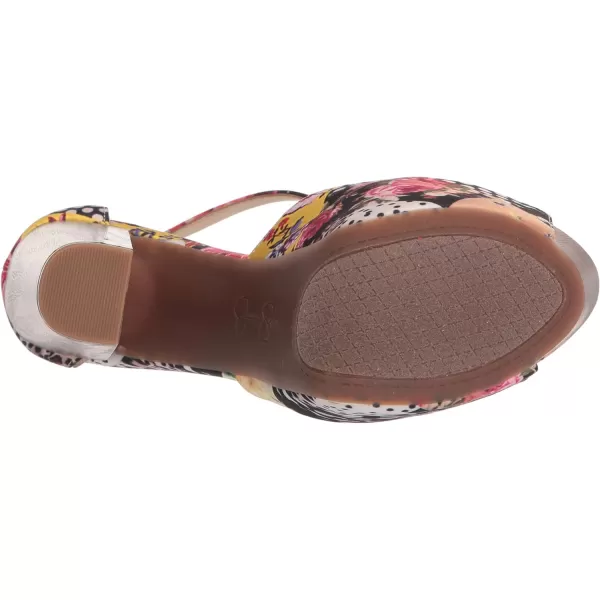 Jessica Simpson Womens Dany 3 Floral Heeled Platform Sandals