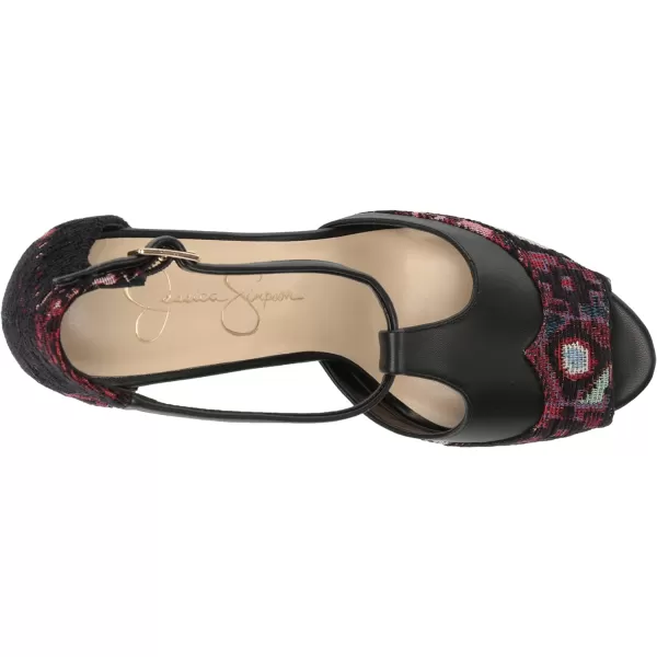 Jessica Simpson Womens Dany 3 Floral Heeled Platform Sandals