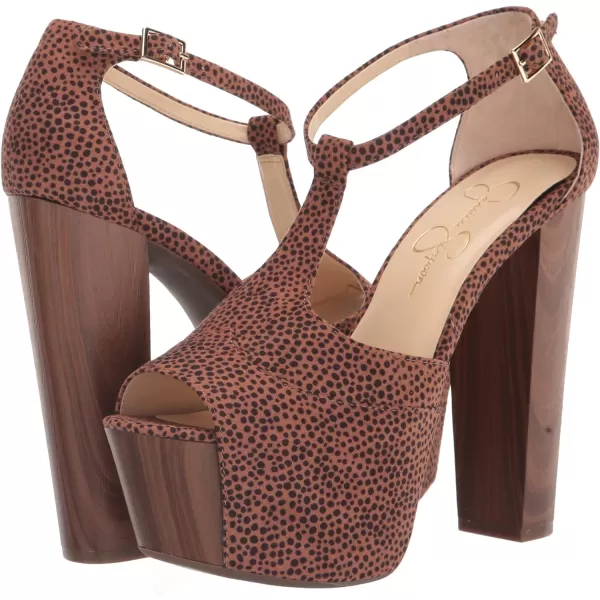 Jessica Simpson Womens Dany 3 Floral Heeled Platform Sandals