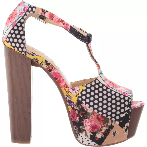 Jessica Simpson Womens Dany 3 Floral Heeled Platform Sandals