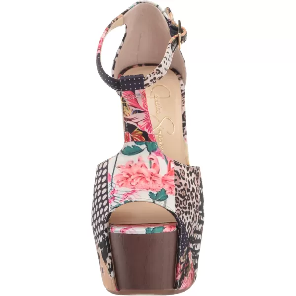 Jessica Simpson Womens Dany 3 Floral Heeled Platform Sandals
