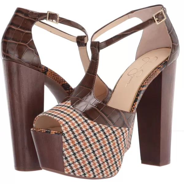 Jessica Simpson Womens Dany 3 Floral Heeled Platform Sandals