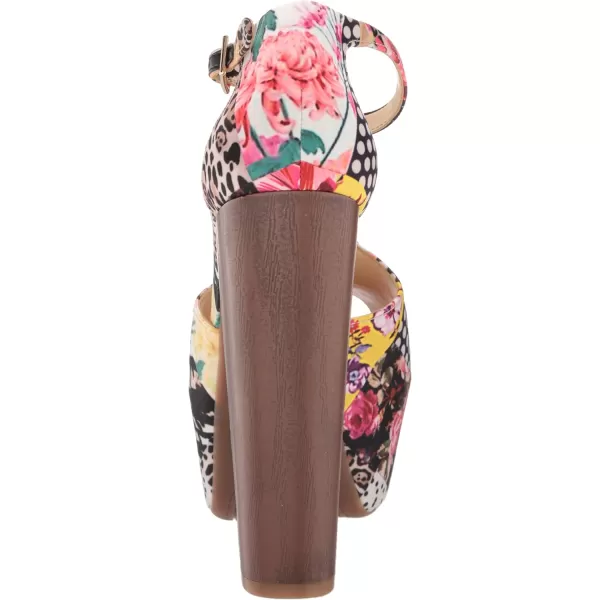 Jessica Simpson Womens Dany 3 Floral Heeled Platform Sandals