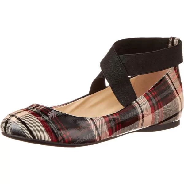 Jessica Simpson Mandayss Women's Pull-On Criss-Cross Ankle Ballet Flats Shoes