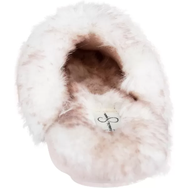Jessica Simpson Girls Comfy Slippers - Cute Faux Fur Slip-on Shoes Memory Foam House Slipper