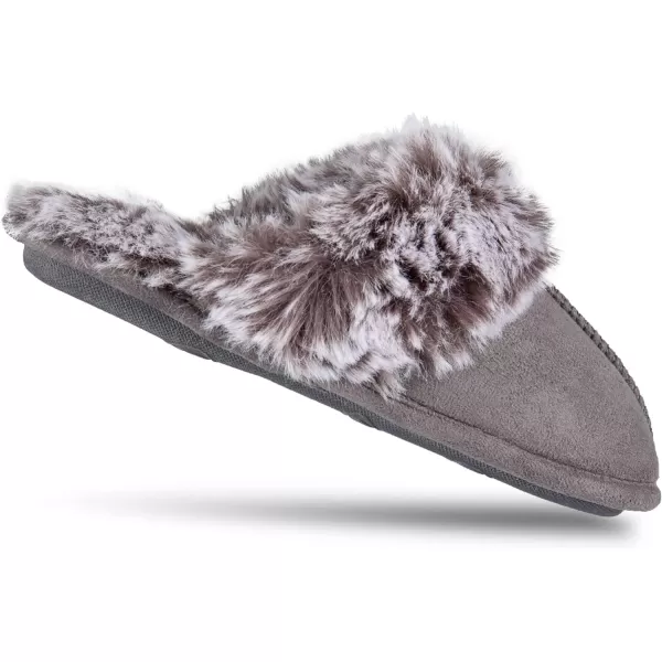 Jessica Simpson Girls Comfy Slippers - Cute Faux Fur Slip-on Shoes Memory Foam House Slipper
