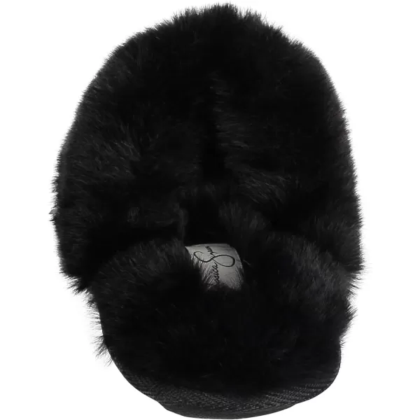 Jessica Simpson Girls Comfy Slippers - Cute Faux Fur Slip-on Shoes Memory Foam House Slipper
