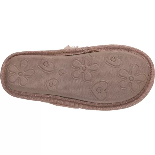 Jessica Simpson Girls Comfy Slippers - Cute Faux Fur Slip-on Shoes Memory Foam House Slipper