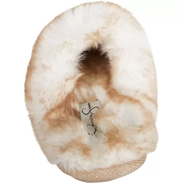 Jessica Simpson Girls Comfy Slippers - Cute Faux Fur Slip-on Shoes Memory Foam House Slipper