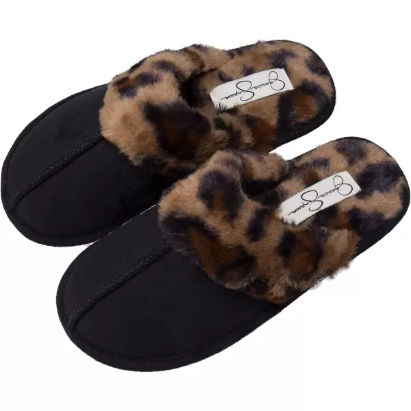 Jessica Simpson Girls Comfy Slippers - Cute Faux Fur Slip-on Shoes Memory Foam House Slipper