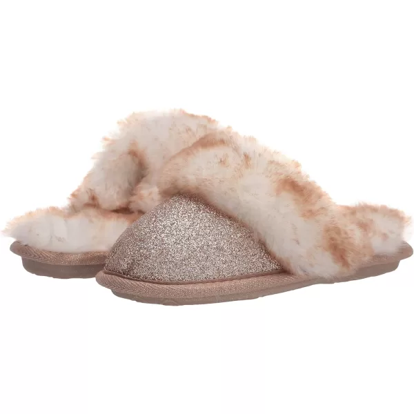 Jessica Simpson Girls Comfy Slippers - Cute Faux Fur Slip-on Shoes Memory Foam House Slipper
