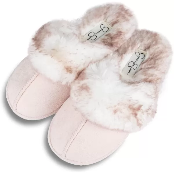Jessica Simpson Girls Comfy Slippers - Cute Faux Fur Slip-on Shoes Memory Foam House Slipper