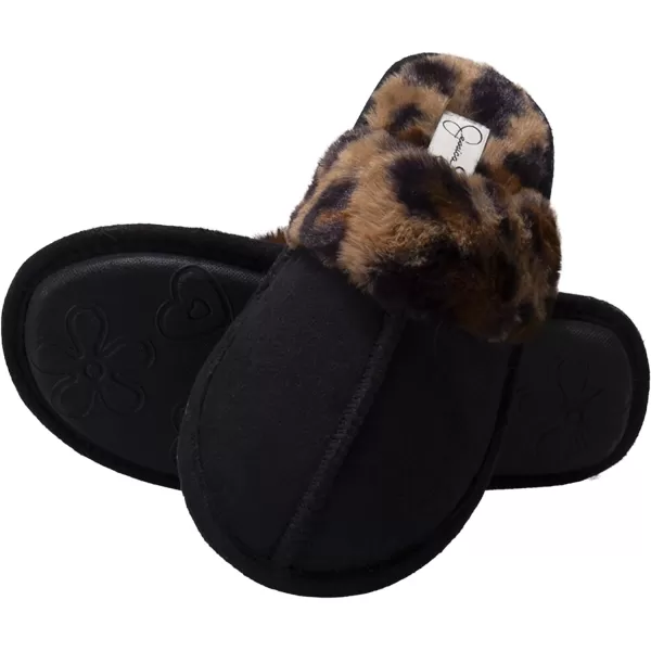 Jessica Simpson Girls Comfy Slippers - Cute Faux Fur Slip-on Shoes Memory Foam House Slipper