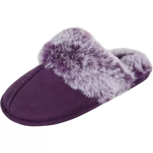Jessica Simpson Girls Comfy Slippers - Cute Faux Fur Slip-on Shoes Memory Foam House Slipper