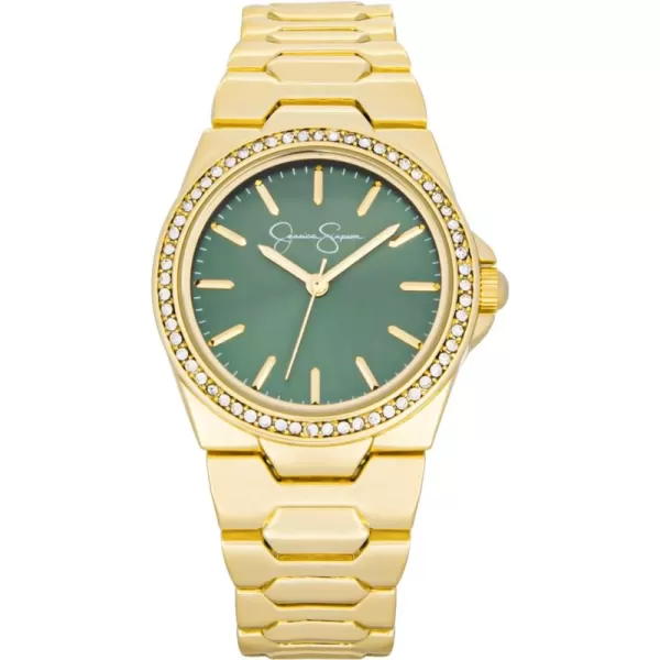 Jessica Simpson Womens Watches with Crystal Diamonds, Analog Quartz Dress Wrist Watch for Women - Unique Gifts for Her