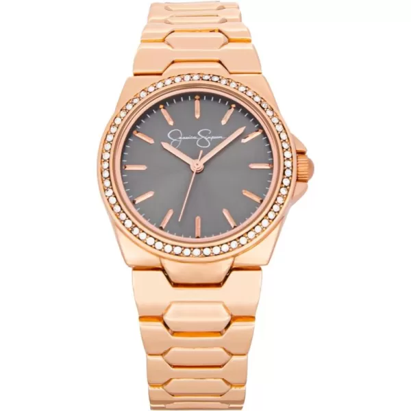 Jessica Simpson Womens Watches with Crystal Diamonds, Analog Quartz Dress Wrist Watch for Women - Unique Gifts for Her