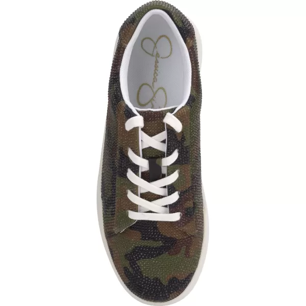 Jessica Simpson Women's Silesta Rhinestone Low Top Causal Fashion Sneakers