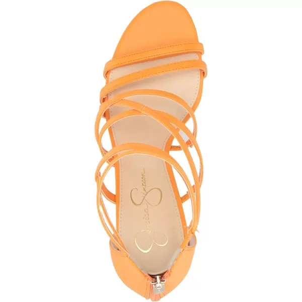 Jessica Simpson Stassey Women's Caged Faux Leather Back Zip Dress Sandals