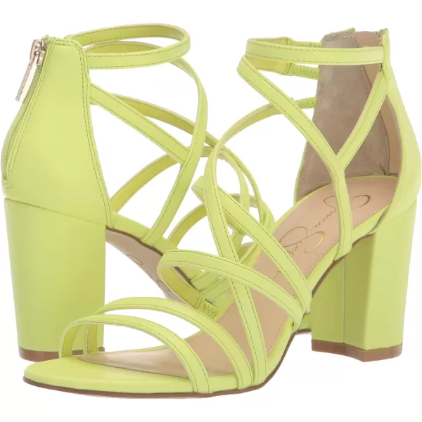 Jessica Simpson Stassey Women's Caged Faux Leather Back Zip Dress Sandals