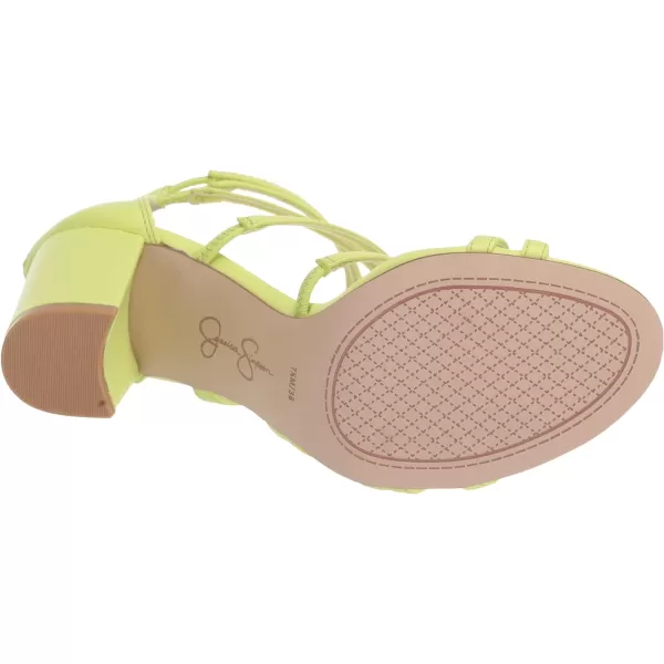 Jessica Simpson Stassey Women's Caged Faux Leather Back Zip Dress Sandals