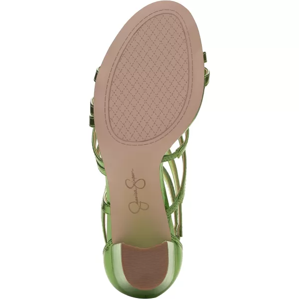 Jessica Simpson Stassey Women's Caged Faux Leather Back Zip Dress Sandals