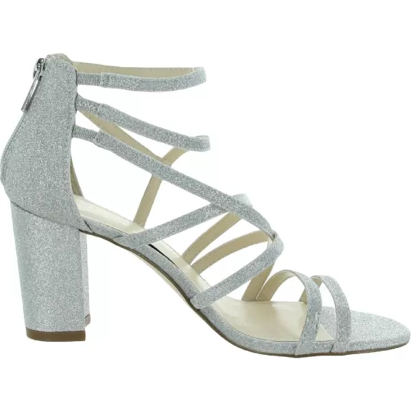 Jessica Simpson Stassey Women's Caged Faux Leather Back Zip Dress Sandals