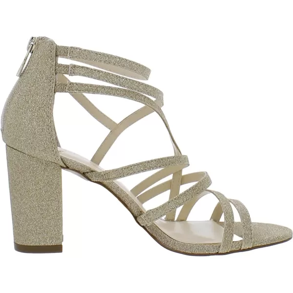 Jessica Simpson Stassey Women's Caged Faux Leather Back Zip Dress Sandals