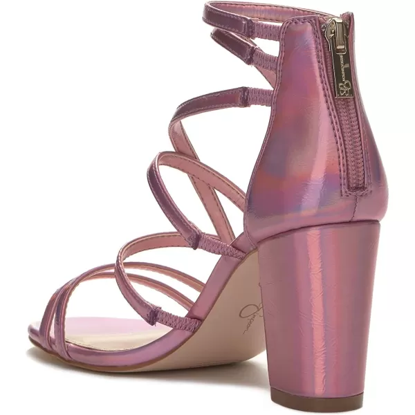 Jessica Simpson Stassey Women's Caged Faux Leather Back Zip Dress Sandals
