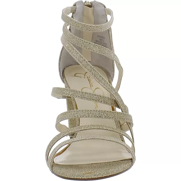 Jessica Simpson Stassey Women's Caged Faux Leather Back Zip Dress Sandals