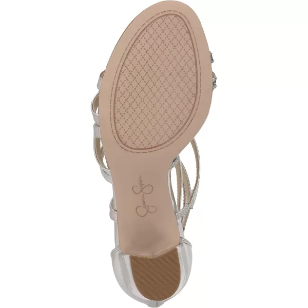 Jessica Simpson Stassey Women's Caged Faux Leather Back Zip Dress Sandals