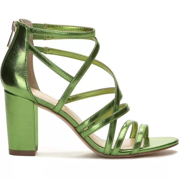 Jessica Simpson Stassey Women's Caged Faux Leather Back Zip Dress Sandals