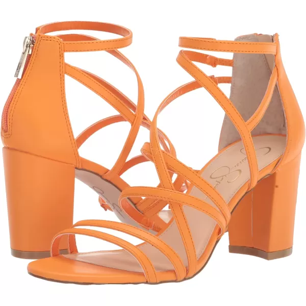 Jessica Simpson Stassey Women's Caged Faux Leather Back Zip Dress Sandals