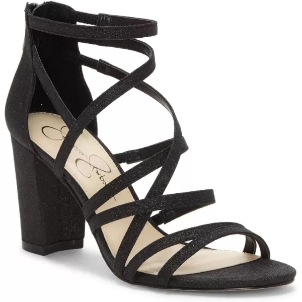Jessica Simpson Stassey Women's Caged Faux Leather Back Zip Dress Sandals
