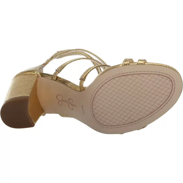 Jessica Simpson Stassey Women's Caged Faux Leather Back Zip Dress Sandals