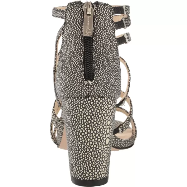 Jessica Simpson Stassey Women's Caged Faux Leather Back Zip Dress Sandals