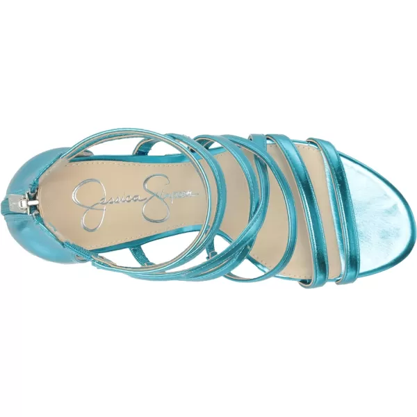 Jessica Simpson Stassey Women's Caged Faux Leather Back Zip Dress Sandals