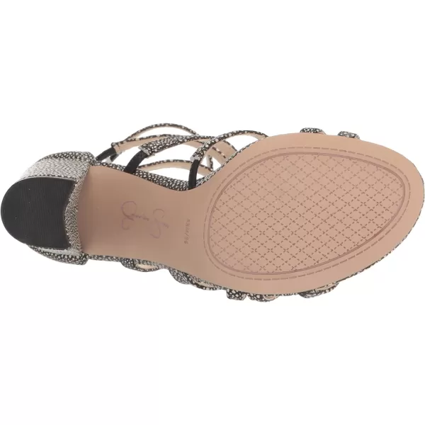 Jessica Simpson Stassey Women's Caged Faux Leather Back Zip Dress Sandals