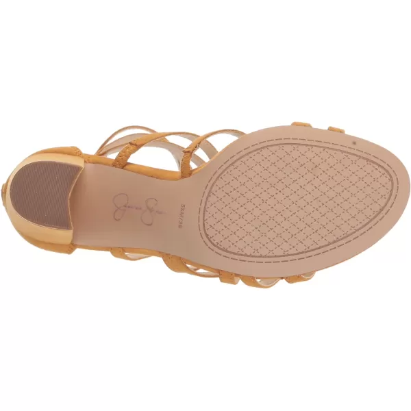 Jessica Simpson Stassey Women's Caged Faux Leather Back Zip Dress Sandals