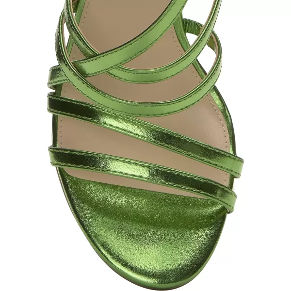 Jessica Simpson Stassey Women's Caged Faux Leather Back Zip Dress Sandals