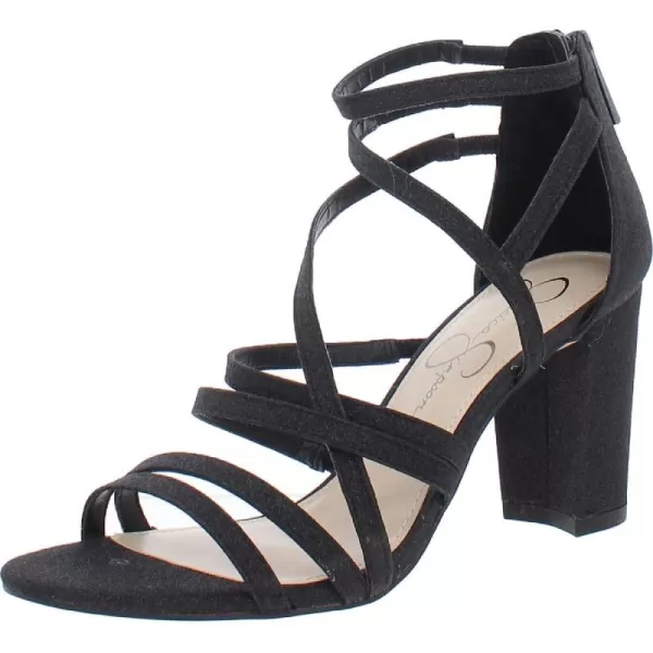 Jessica Simpson Stassey Women's Caged Faux Leather Back Zip Dress Sandals